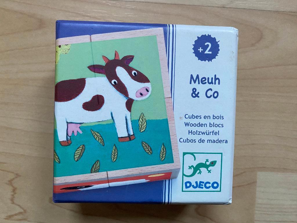 Djeco blokpuzzel, Kinderen en Baby's, Speelgoed | Houten speelgoed, Ophalen of Verzenden, Gebruikt