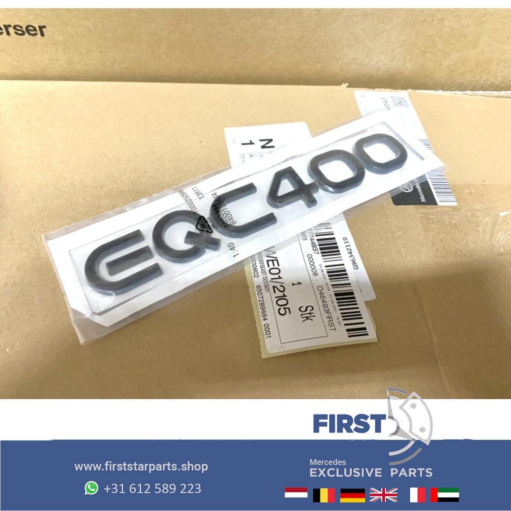 Mercedes N293 W293 EQC 400 ACHTERKLEP BADGE origineel Merced, Auto-onderdelen, Gebruikt, -, Ophalen of Verzenden, Achter