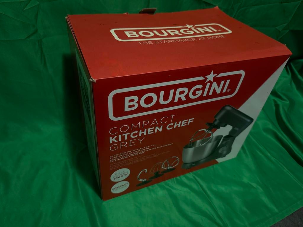 Bourgini Compact Kitchen Chef Grey - Zo goed als nieuw, Witgoed en Apparatuur, 4 liter of meer, Ophalen of Verzenden, Zo goed als nieuw
