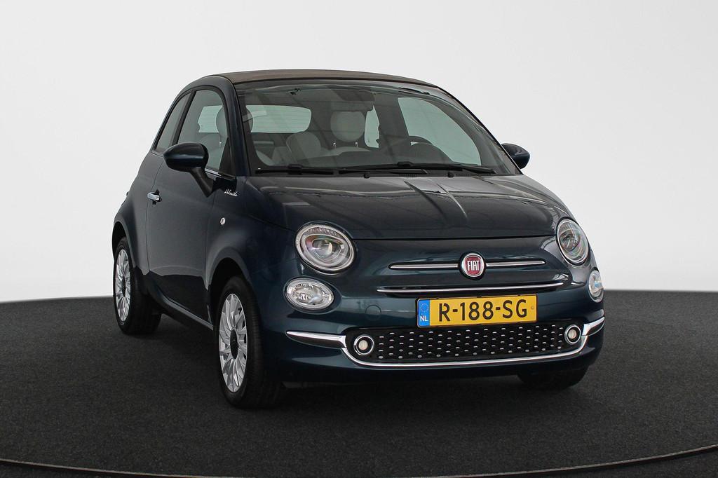 Fiat 500 C 1.0 Hybrid Dolcevita Navigatie Climate Control Ap, Stof, Euro 6, Cabriolet, Origineel Nederlands