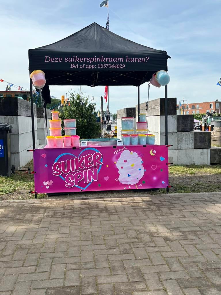 Gratis suikerspin kraam te huur op jou evenement!, Ophalen, Zo goed als nieuw, Overige
