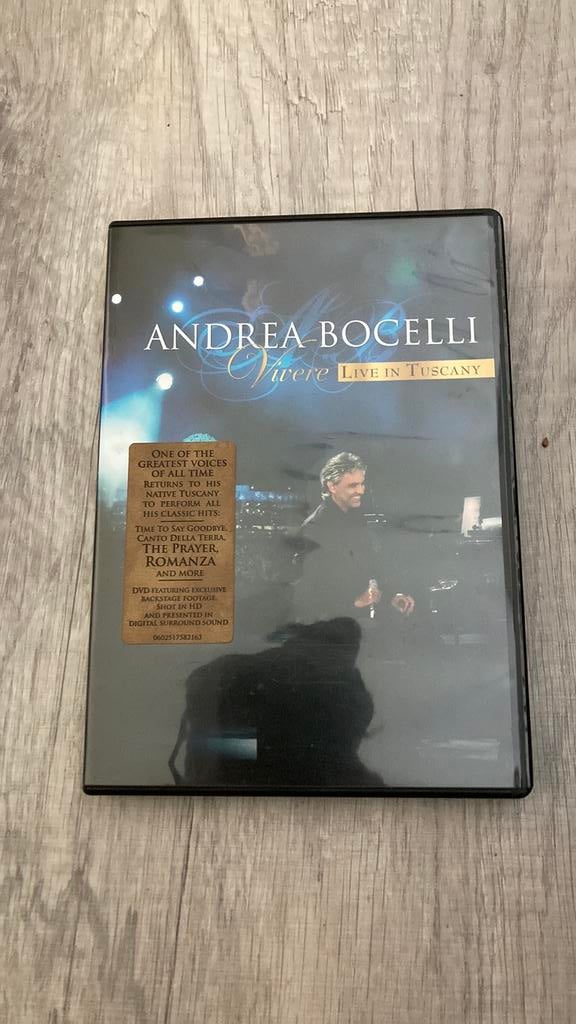 Andrea Bocelli, Cd's en Dvd's, Dvd's | Muziek en Concerten, Alle leeftijden, Ophalen of Verzenden, Zo goed als nieuw