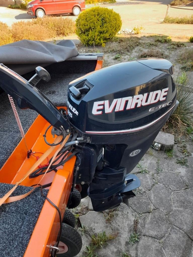 Buitenboord motor 25 pk evinrude etec, Ophalen of Verzenden