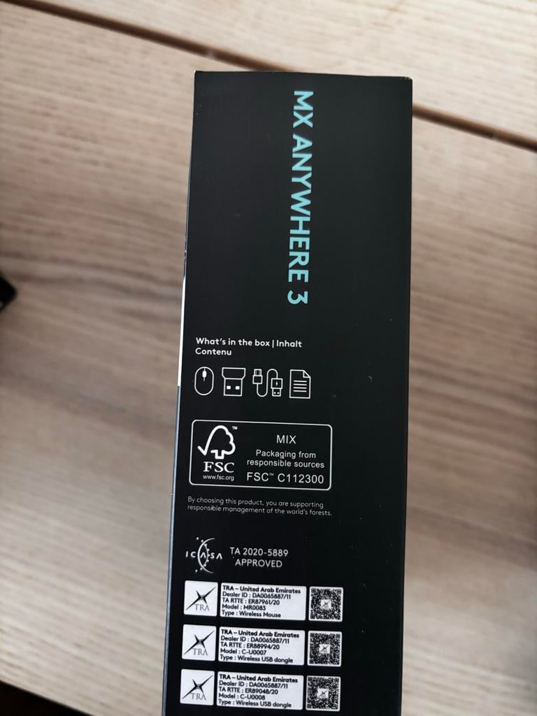 Logitech MX Anywhere 3 Compacte Draadloze Muis, Computers en Software, Muizen, Rechtshandig, Muis, Ergonomisch, Nieuw