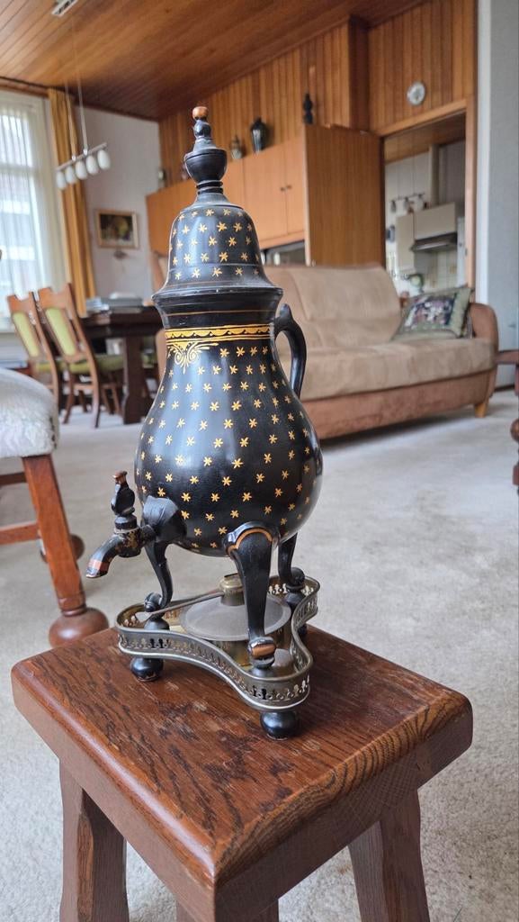 Antieke Groninger kraantjeskan, lakwerk met sterren, Antiek en Kunst, Ophalen