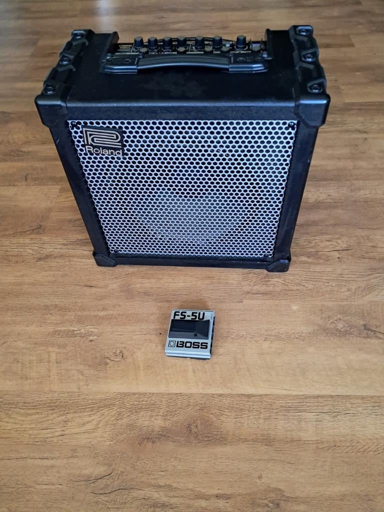 Roland 80XL gitaar versterker met voetschakelaar, Muziek en Instrumenten, Ophalen, Zo goed als nieuw