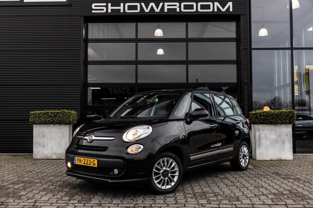Fiat 500 L 0.9 TwinAir Lounge, 105 PK NL auto, Glasdak, Crui, Stof, Gebruikt, Zwart, Origineel Nederlands