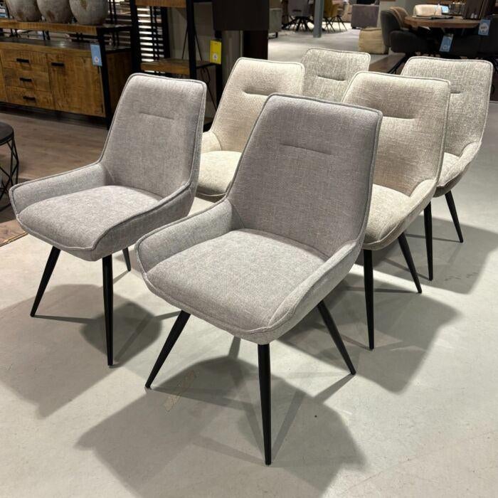 Eetkamerstoel Laki set Profijt Meubel, Huis en Inrichting, Stoelen, Ophalen, Overige kleuren, Zo goed als nieuw, Stof