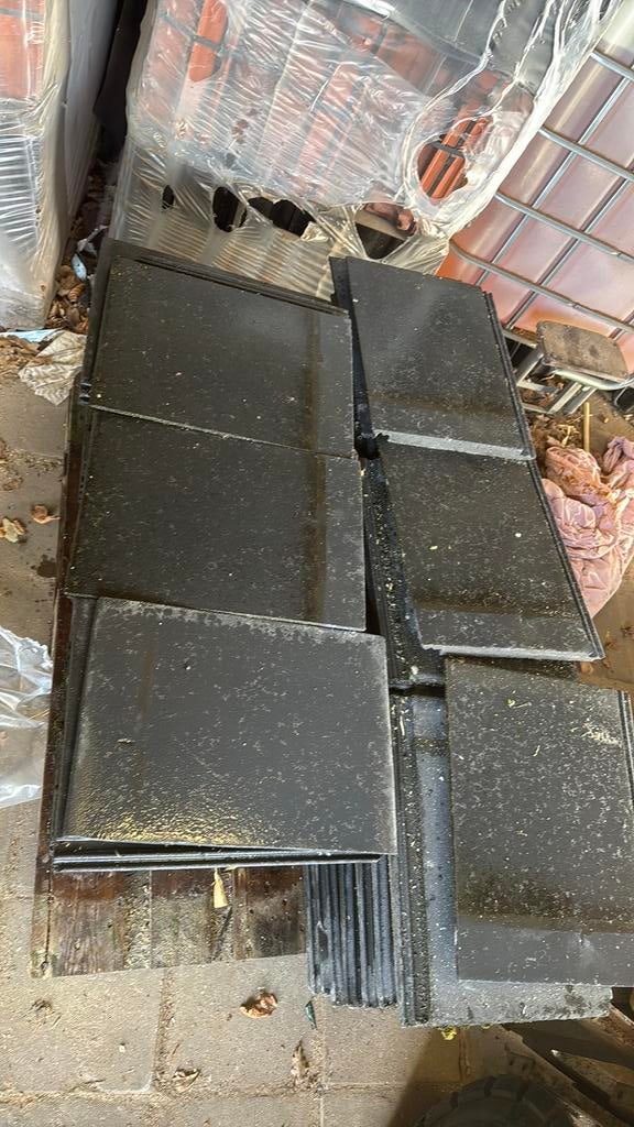 Dakpannen vlak merk RBB stonewold, Ophalen, Steen of Klei, Zo goed als nieuw, 15 m² of meer