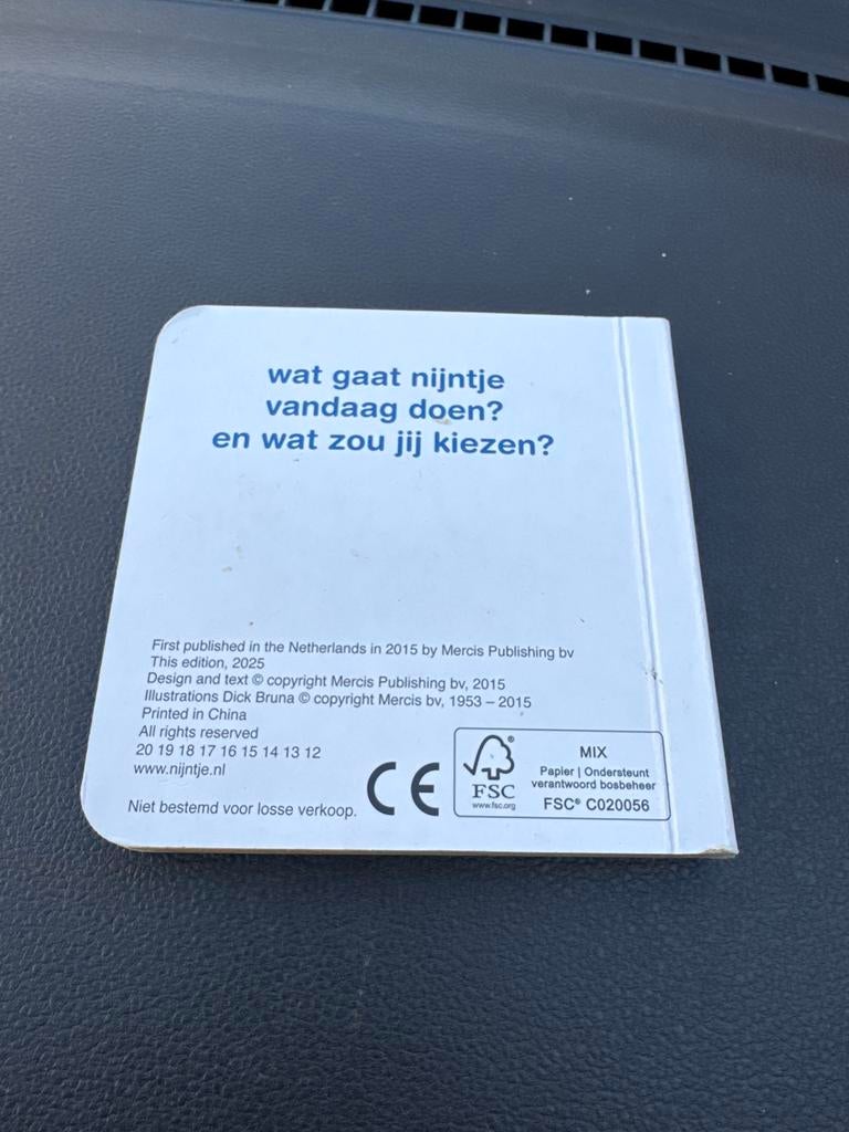 Nijntje nijntjes vrolijke dag  boekje nieuw, Ophalen of Verzenden, Nieuw