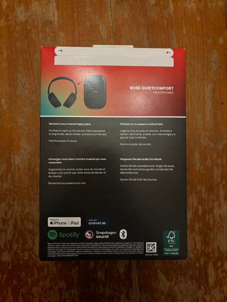 Bose QuietComfort Hoofdtelefoon - Nieuw in doos, Ophalen of Verzenden, Nieuw, Over oor (circumaural), Draadloos