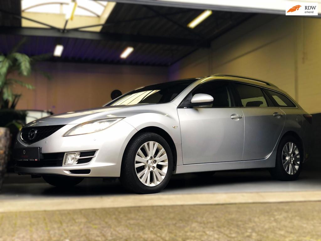Mazda 6 Sportbreak 2.0 Sport 147pk/Xenon/PDC/Cruise/Top!, Stof, Gebruikt, Zwart, 4 cilinders