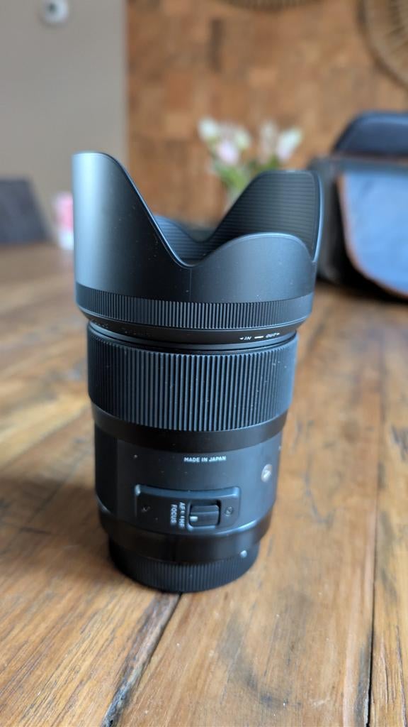 Sigma Art 35mm F1.4 DG voor Canon Fullframe - Z.G.A.N., Ophalen, Zo goed als nieuw, Groothoeklens