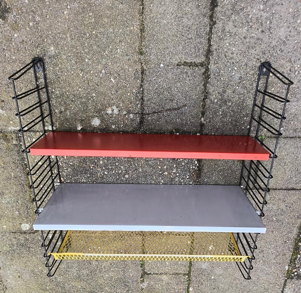 Tomado rekje jaren 60 70 oranje gele basket grijs en zwart, Ophalen of Verzenden