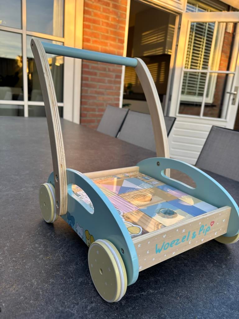 Woezel en Pip loopkar, Kinderen en Baby's, Speelgoed | Buiten | Voertuigen en Loopfietsen, Ophalen, Nieuw, Duwvoertuig