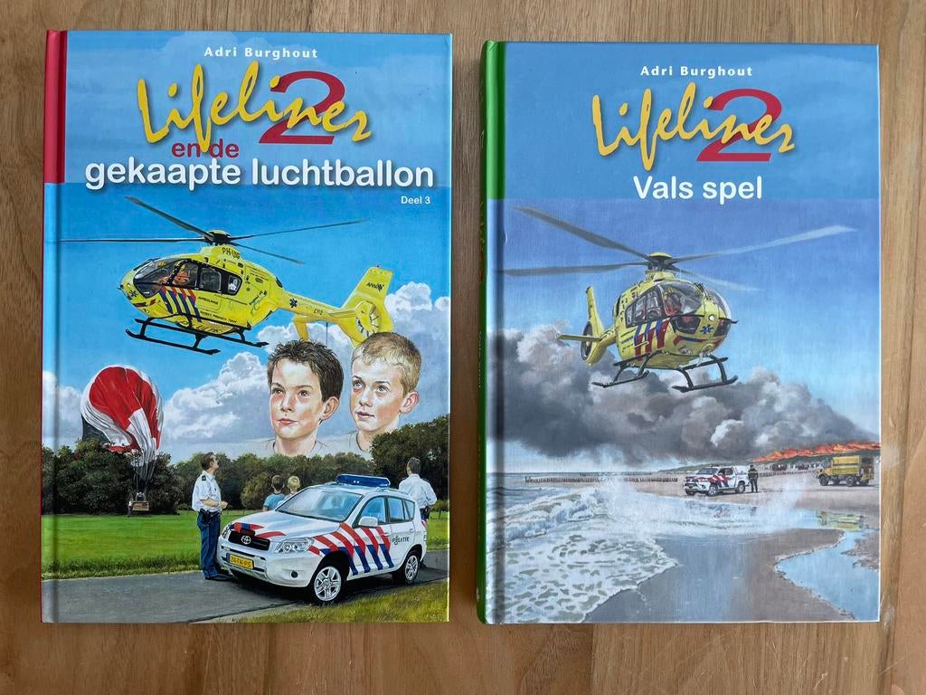 2 boeken uit de Lifeliner-serie, door Adri Burghout, Boeken, Ophalen of Verzenden, Zo goed als nieuw, Fictie