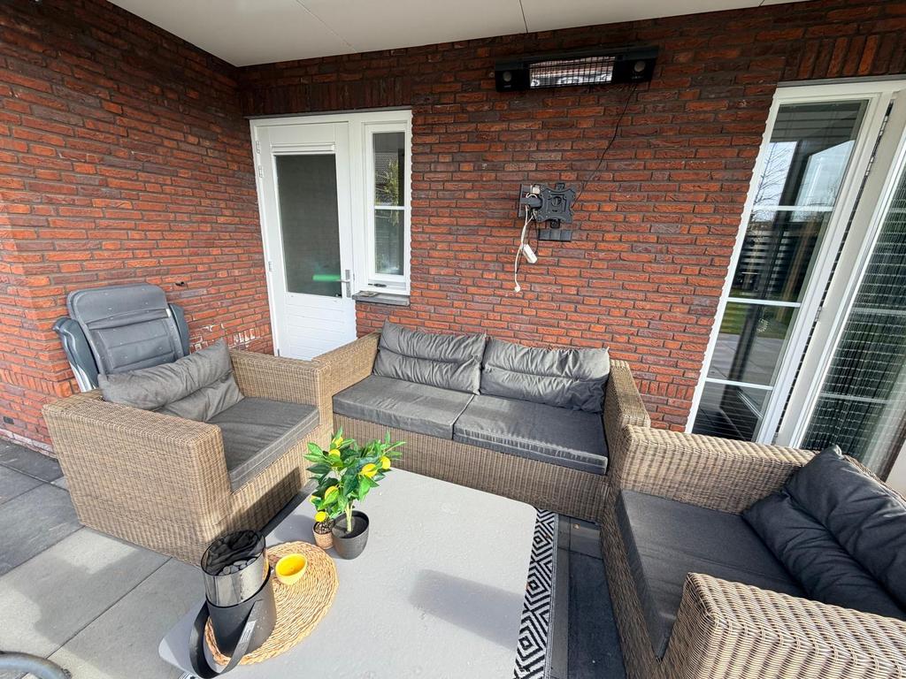 Complete Tuinset: Bank, 2 Stoelen en Tafel, Ophalen, 4 zitplaatsen, Wicker, Tuinset