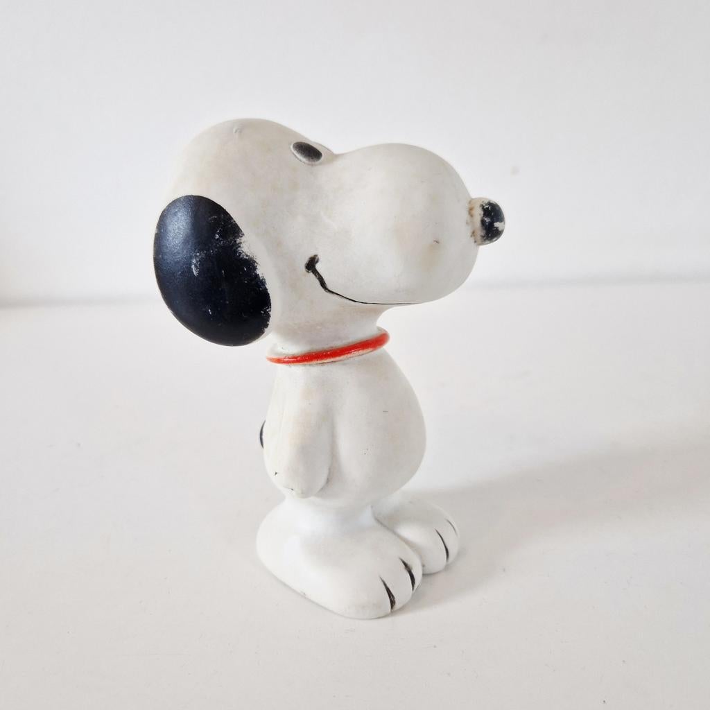 Vintage Snoopy Spaarpot beeldje, Verzamelen, Spaarpotten, Gebruikt, Strip- of Tekenfilmfiguur, Kunststof, Ophalen of Verzenden