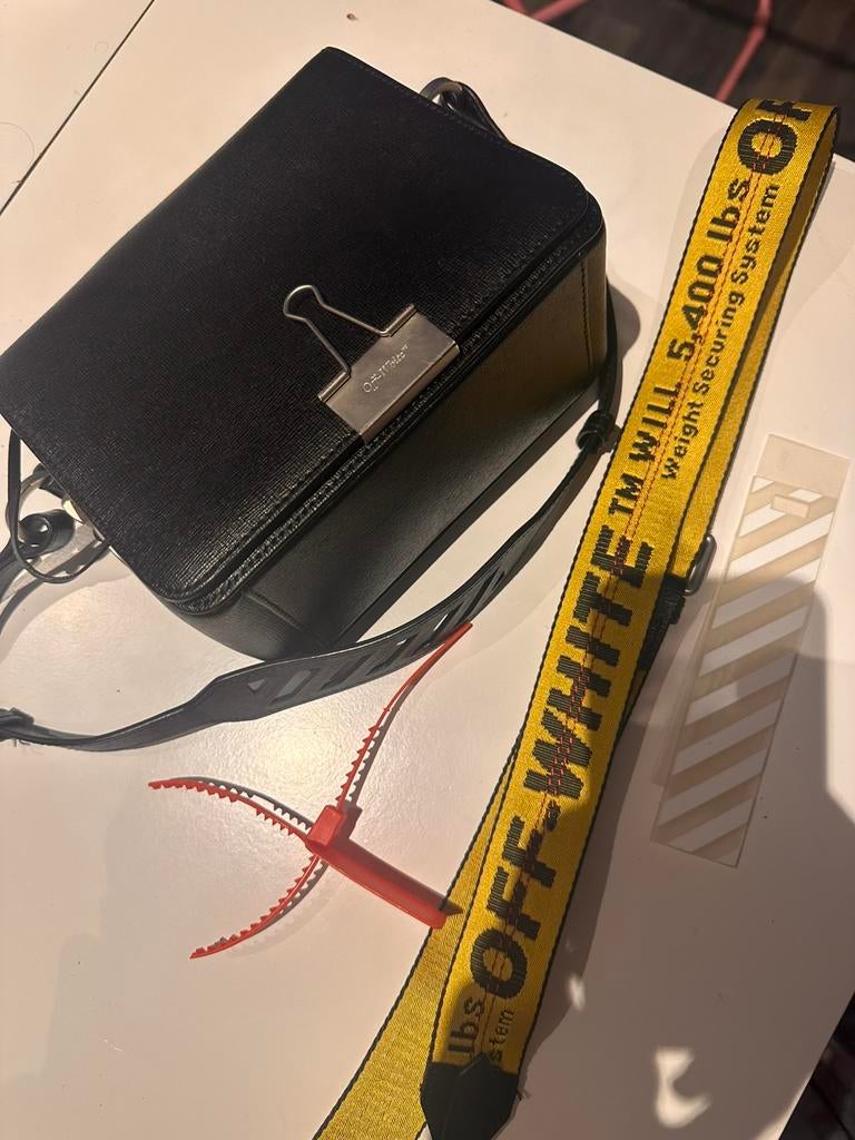Off-White tas zwart, Ophalen of Verzenden, Zo goed als nieuw, Zwart, Handtas