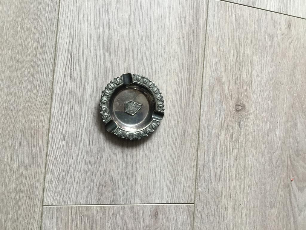 Verzilverd asbakje, Antiek en Kunst, Ophalen of Verzenden