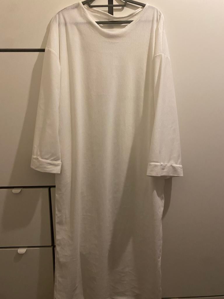 Witte zomer abaya XL, Ophalen of Verzenden, Nieuw, Maat 46/48 (XL) of groter, Wit