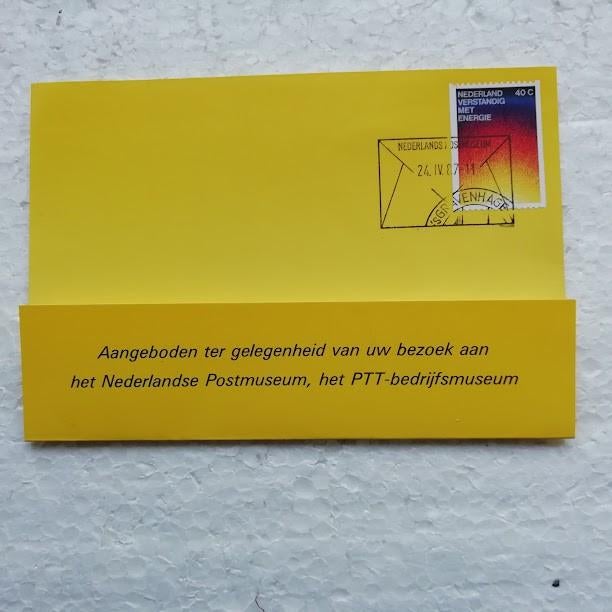 Bezoekkaart Nederlandse Postmuseum, het PTT bedrijfsmuseum, Ophalen of Verzenden, Na 1940