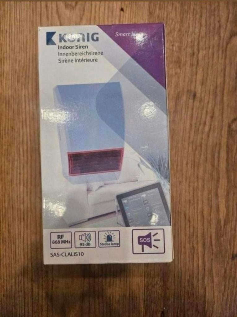 König Smart Home Sirene - SAS-CLALIS10 - Nieuw in doos, Ophalen of Verzenden, Nieuw, Overige typen