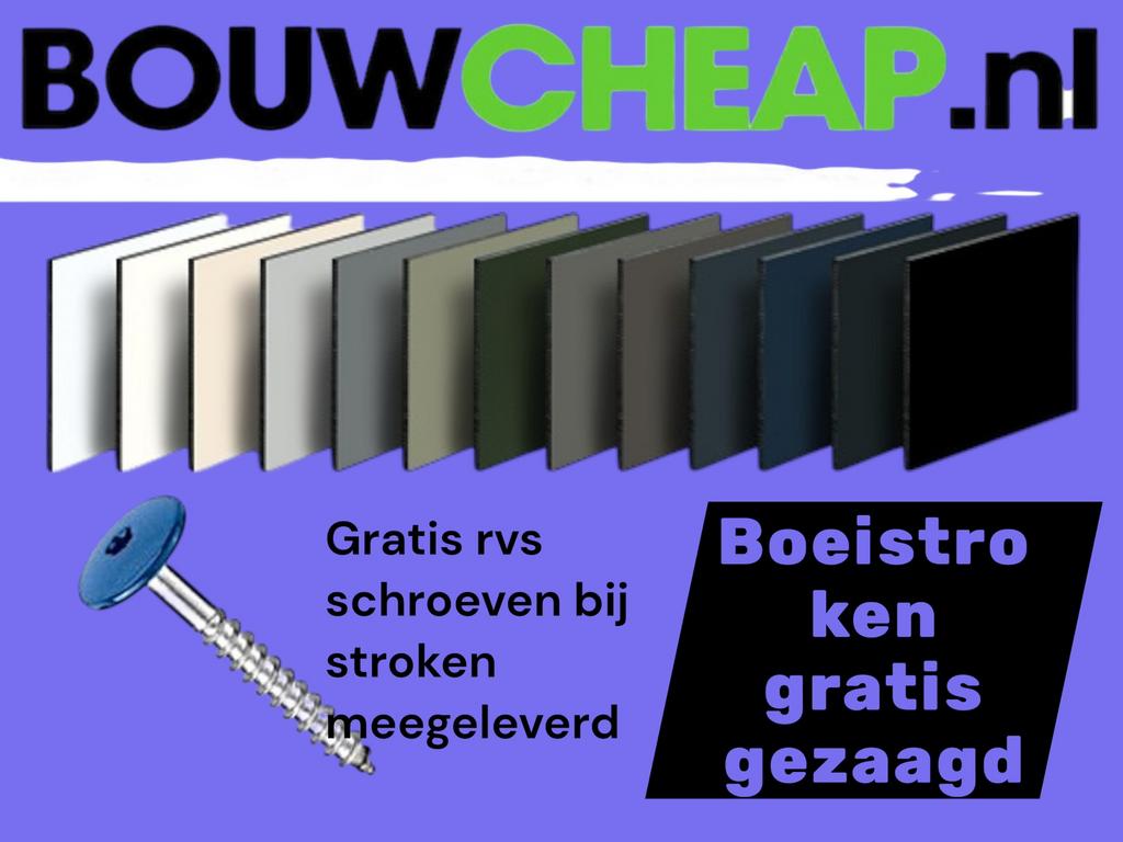 Boeistroken gratis op maat gezaagd