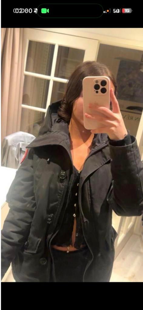 Canada Goose Parka XS Zwart, Kleding | Dames, Jassen | Winter, Ophalen of Verzenden, Gedragen, Maat 34 (XS) of kleiner, Zwart
