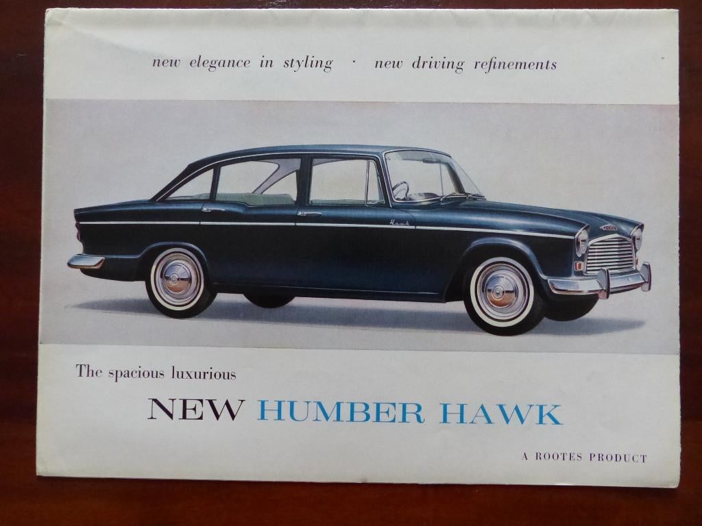 Humber Hawk Saloon Limousine Station Wagon  brochure, Verzenden, Gelezen, Overige merken