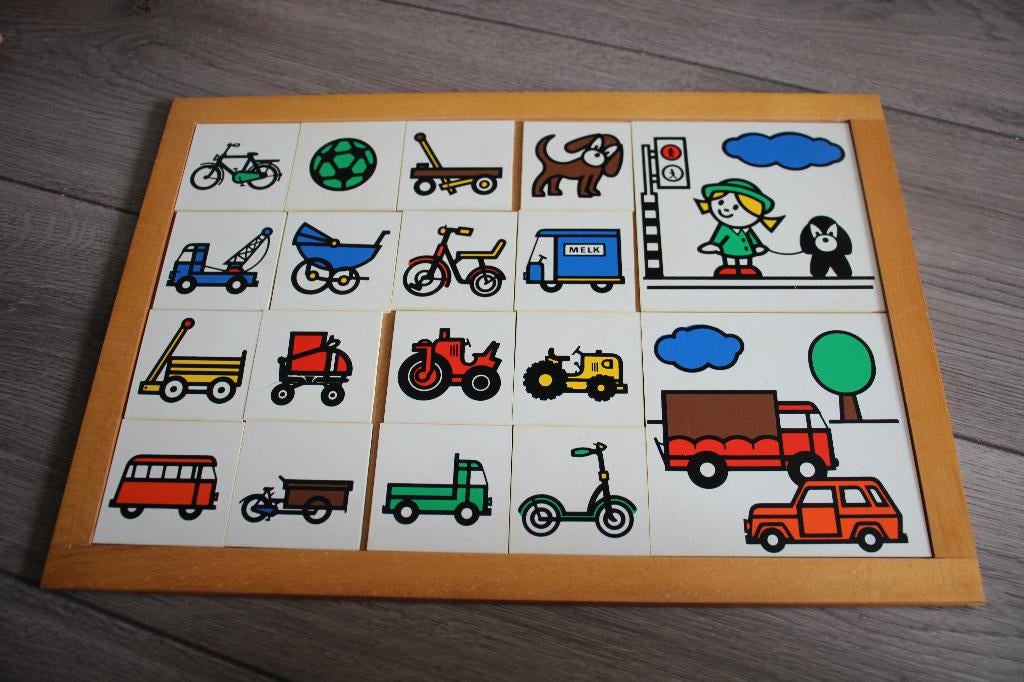 Rolf verkeerspuzzel - ontwikkelingsmateriaal Montessori, Ophalen of Verzenden, Gebruikt, Puzzelen