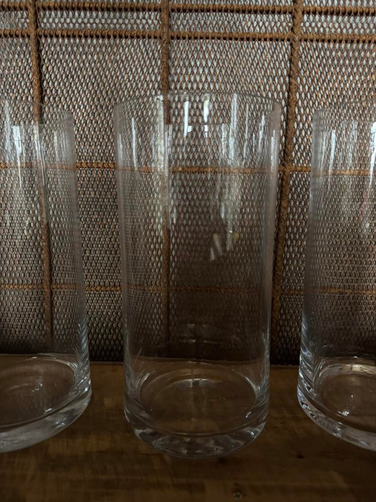 Cilindervazen glazen vaas vazen, Antiek en Kunst, Curiosa en Brocante, Ophalen