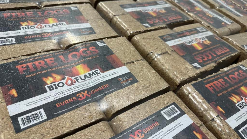 Houtbriketten - Fire logs, 6 m³ of meer, Ophalen, Overige houtsoorten, Blokken