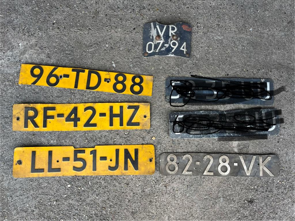 oude kentekenplaten / nummerborden, Ophalen of Verzenden