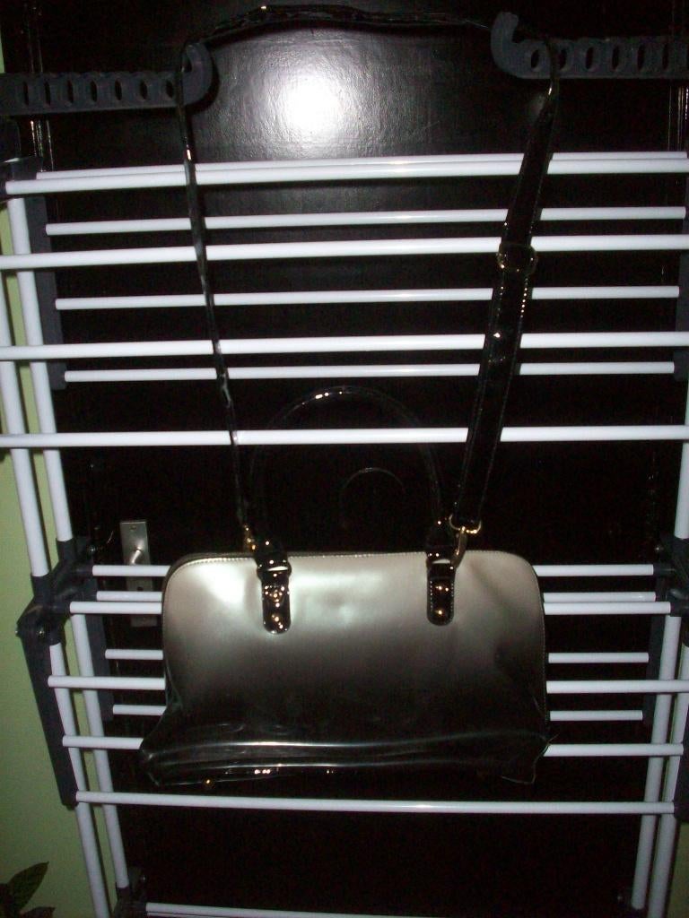 Damens hand en schouder tas in hoog glans, Ophalen, Nieuw, Overige kleuren, Schoudertasje