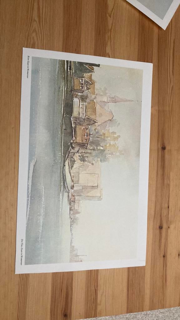 Tekeningen rivier de Zaan Wormerveer, Ophalen of Verzenden