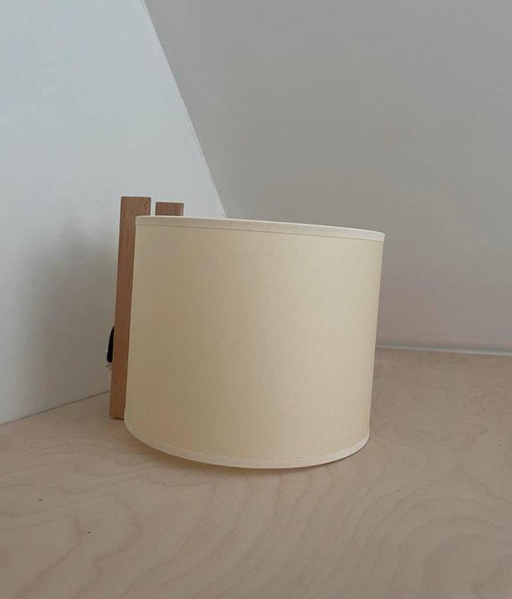 Santa Cole TMM wandlamp - beige/berken, 25 tot 50 cm, Beige, Rond, Ophalen of Verzenden