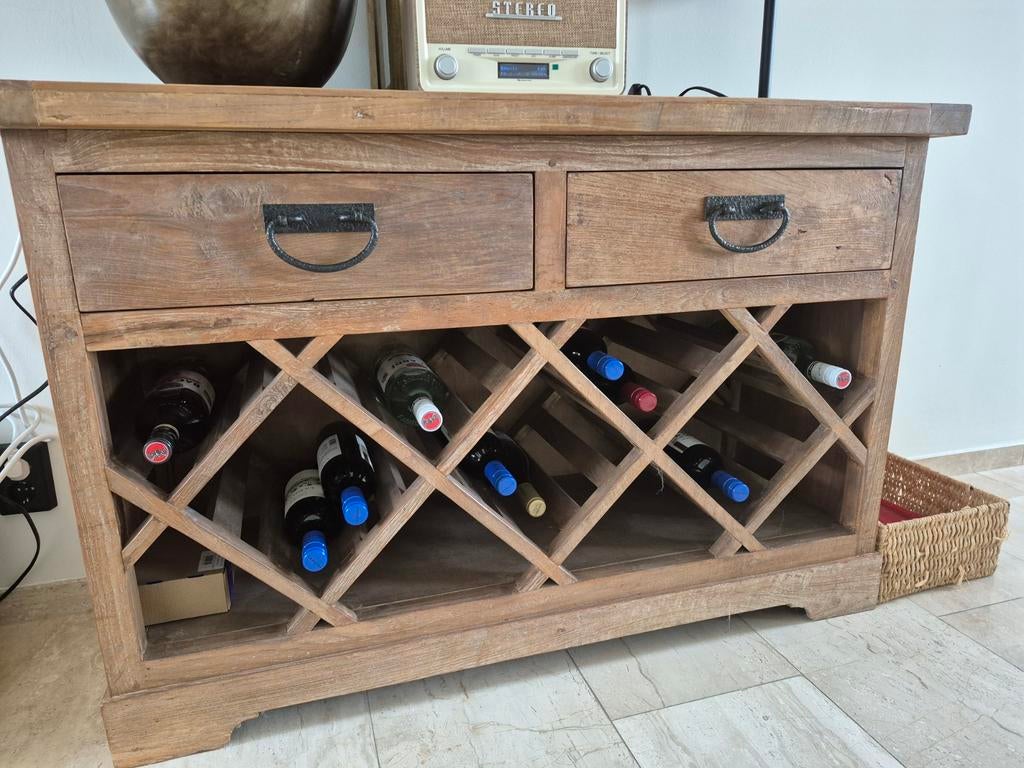 Mooie Teak kast - Afmetingen 118x43x78cm, Ophalen of Verzenden