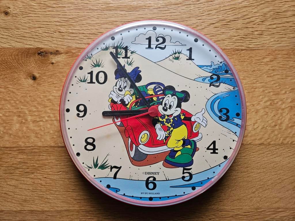 Klok Micky Mouse, Ophalen, Klok