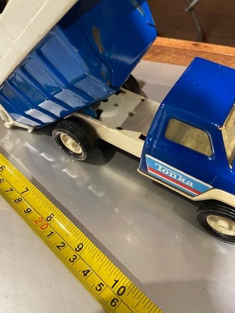 Tonka en Rico Sanson Bravo 3 stuks vuilnisauto's dumpcar's, Verzamelen, Speelgoed, Ophalen of Verzenden, Gebruikt