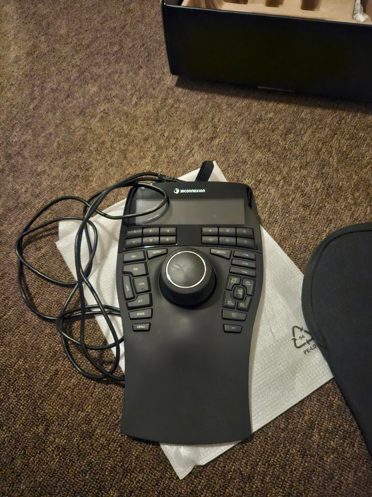 3Dconnexion SpaceMouse Enterprise - CAD muis, Rechtshandig, Muis, Ergonomisch, Ophalen of Verzenden