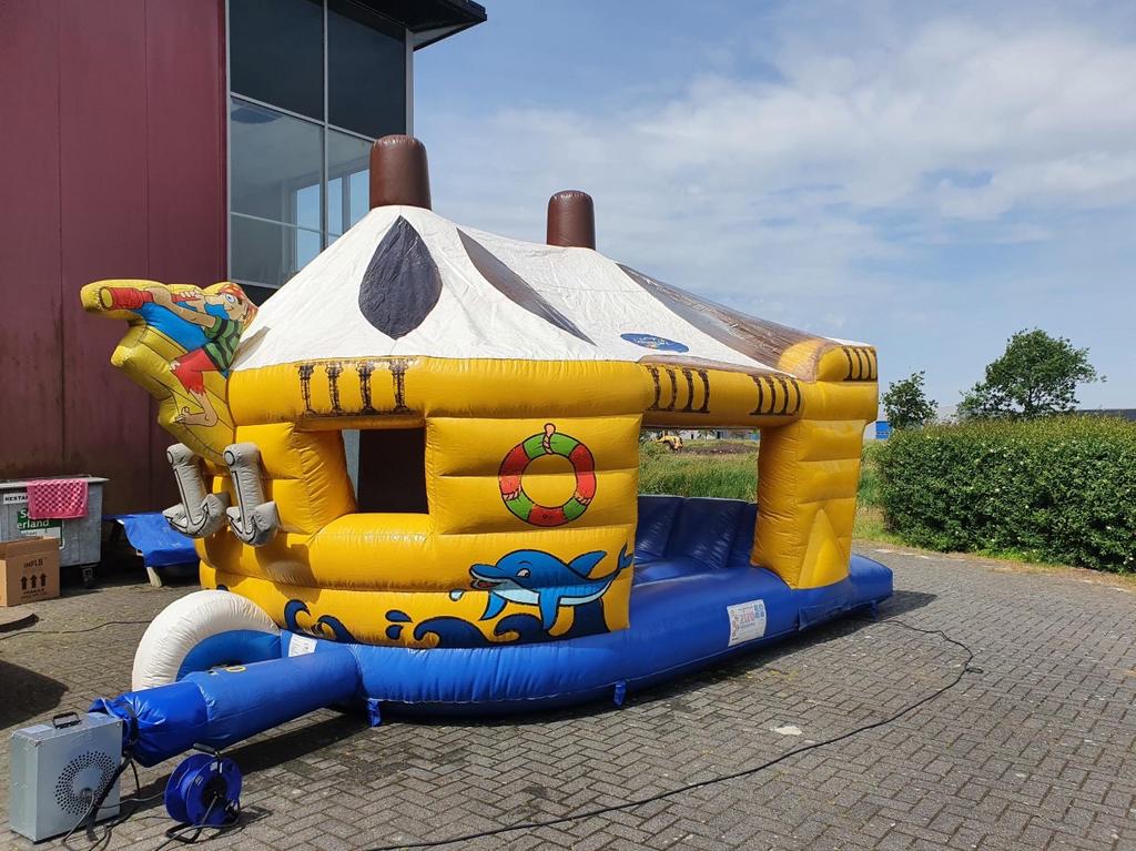 Piraten springkussen te huur, Ophalen, Zo goed als nieuw, Overige