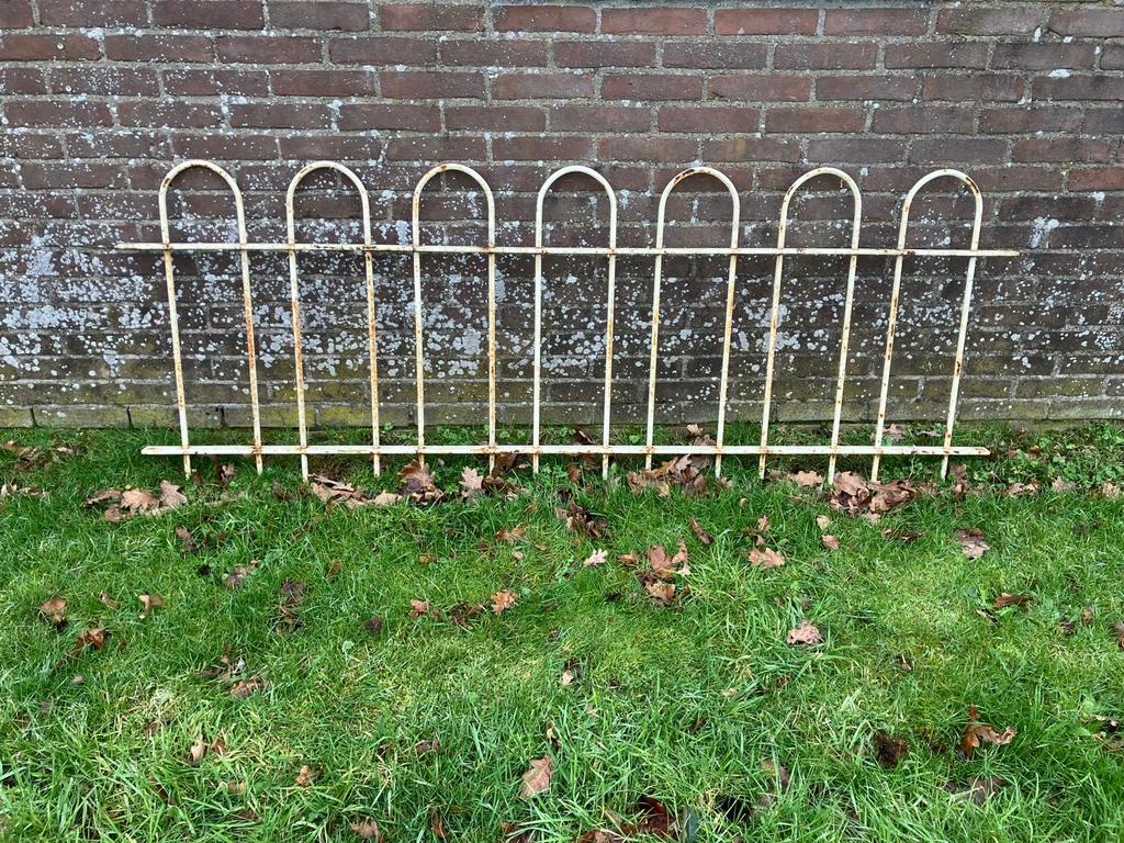 Gebruikt hekwerk met poort - 11 delen, Tuin en Terras, Ophalen, Met poort, Gebruikt, Tuinhek