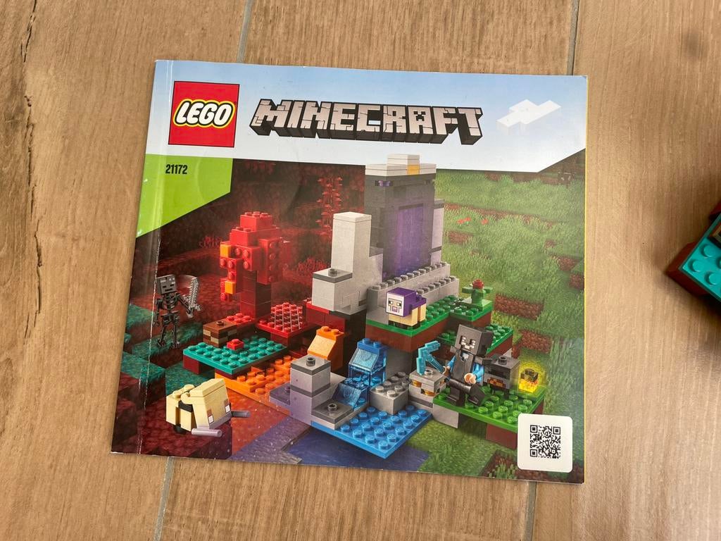 Lego minecraft 21172 het verwoeste portaal, Ophalen of Verzenden, Zo goed als nieuw
