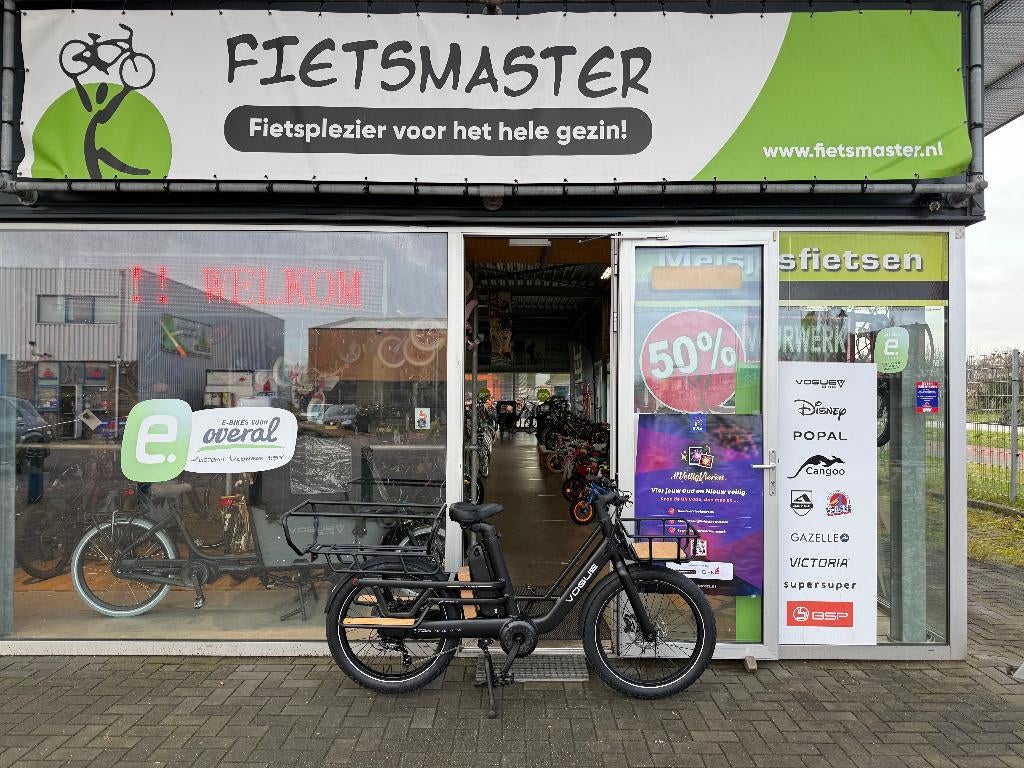 FIETSMASTER VOGUE E-BIKE, WONDER LONG TAIL, MATT-BLACK EBIKE, Overige merken, Nieuw, Ophalen of Verzenden, 47 tot 51 cm