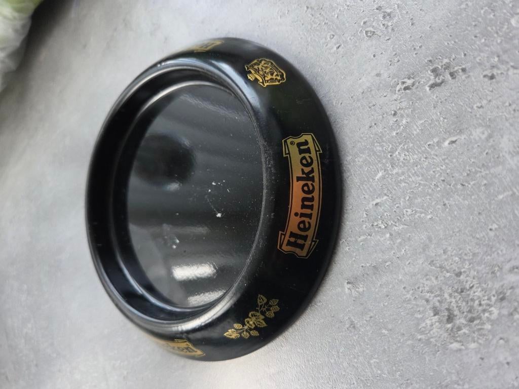 Heineken asbak zwart, Ophalen of Verzenden, Zo goed als nieuw, Overige typen, Heineken