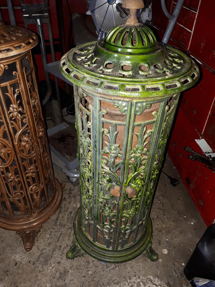 kachel op kolen, allesbrander, duiveltje vintage antiek, Huis en Inrichting, Kachels, Ophalen, Gebruikt, Hout, Houtkachel