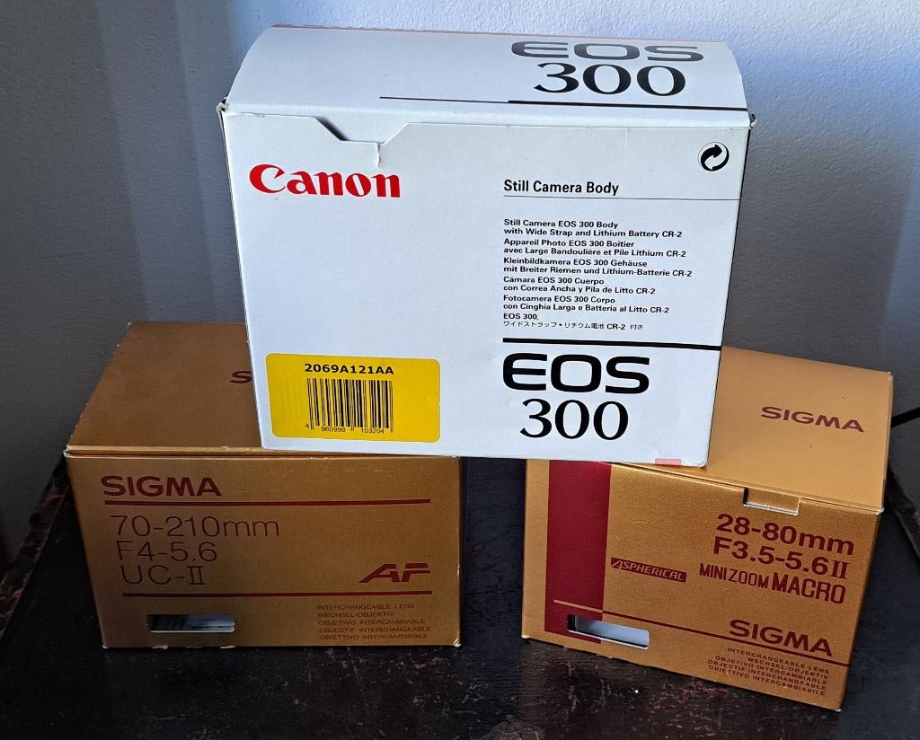 Canon EOS 300 en SIGMA lenzen, Ophalen of Verzenden, Gebruikt, Spiegelreflex, Canon