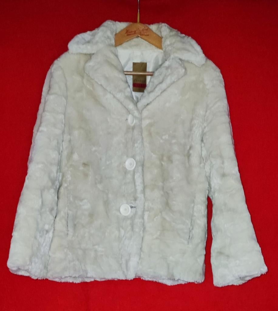 Bontjasje  maat 40/42, Kleding | Dames, Wit, Maat 42/44 (L), Ophalen of Verzenden, Zo goed als nieuw