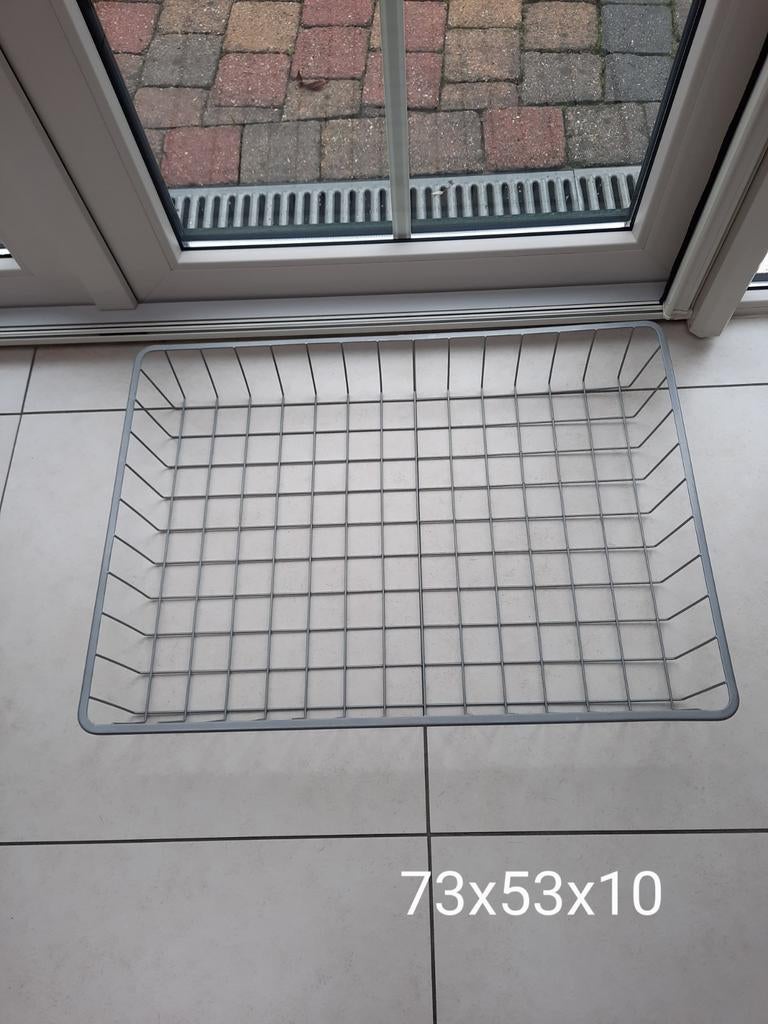 Draadkorf, mand, rek. 73 x 53 x 10, Ophalen, Zo goed als nieuw, Rechthoekig, Overige materialen